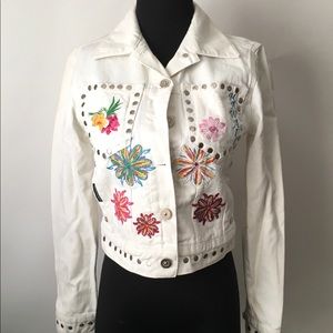 Authentic Vintage Dolce & Gabbana Hawaii Studded Denim Jacket Size XS